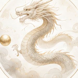 雲間を昇る白金の龍
